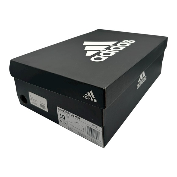 Adidas Kith x‎ AlphaBounce Zip Shoes Mens Sz 10 Crystal White Sneakers DA9707 main image 14